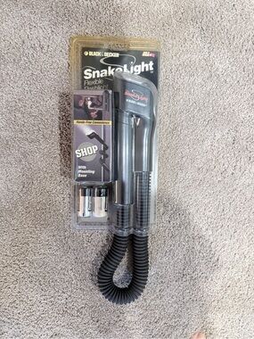 Vintage Black & Decker SnakeLight SLB1M New 1994 USA Corroded Battery